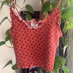cotton on pink tank top